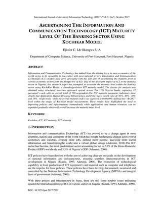 International Journal Of Advanced Information And Communication Technology